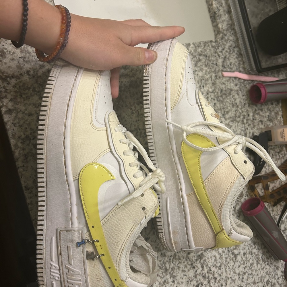 Nike Air Force 1 - White and Yellow Accents